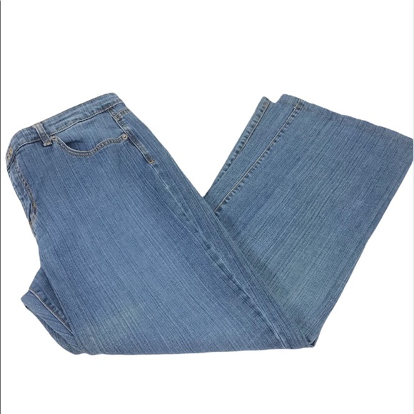 Gloria Vanderbilt Denim - Gloria Vanderbilt High Rise Straight Leg Jeans, Blue, 16